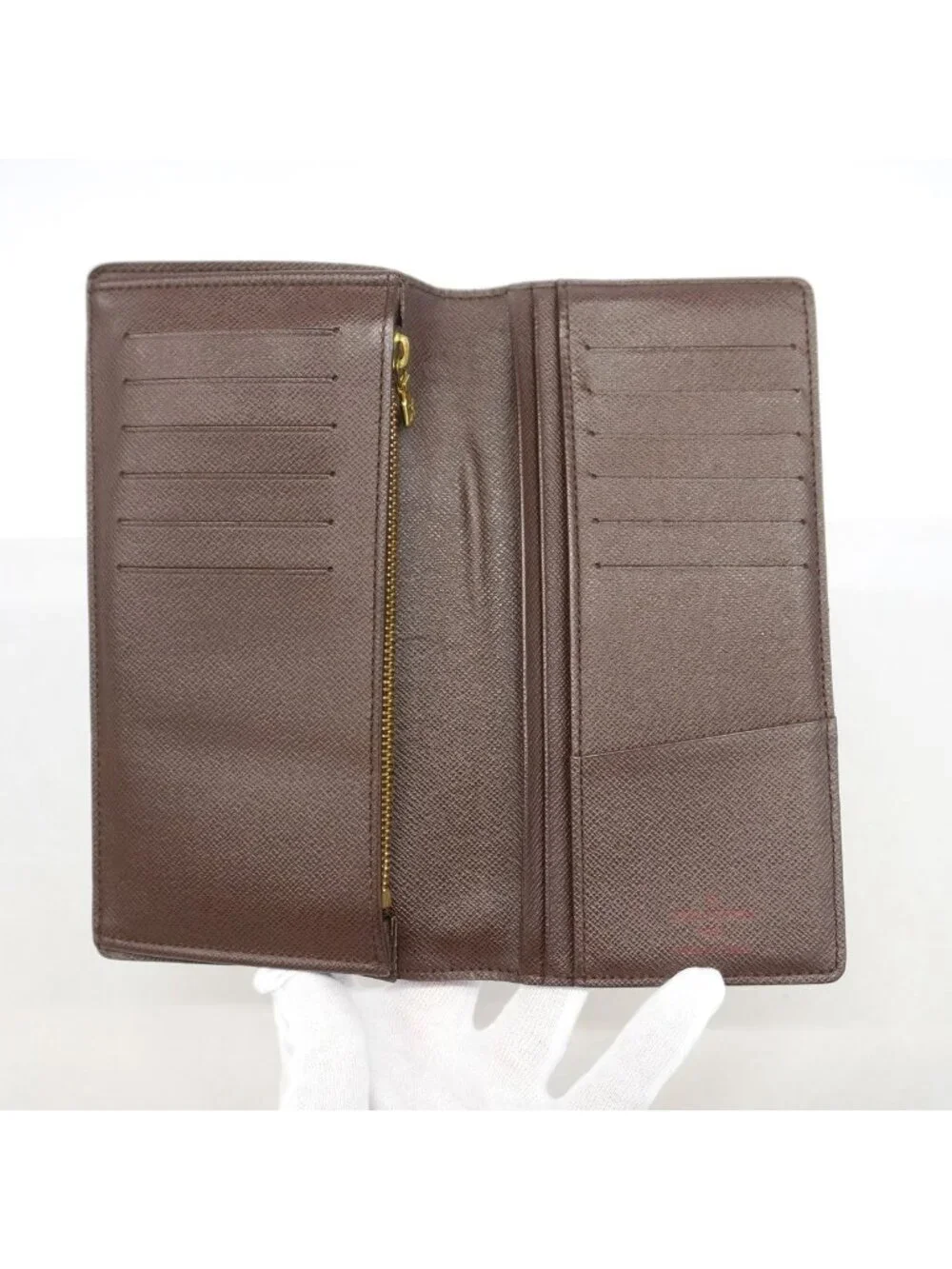 Louis Vuitton Wallet Damier Portefeuille Brazza Ebene